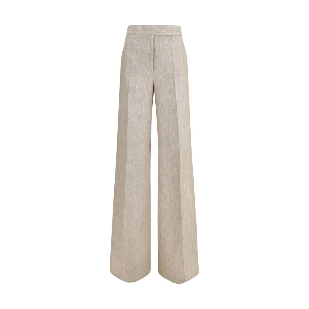 Max Mara Beige Linen Casual Pants - IT40 | M