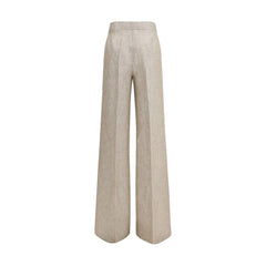 Max Mara Beige Linen Casual Pants - IT40 | M