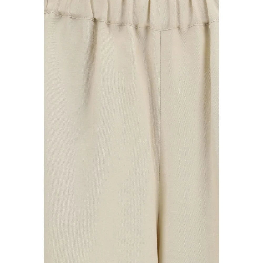 Max Mara Beige Linen Casual Pants - IT44 | L
