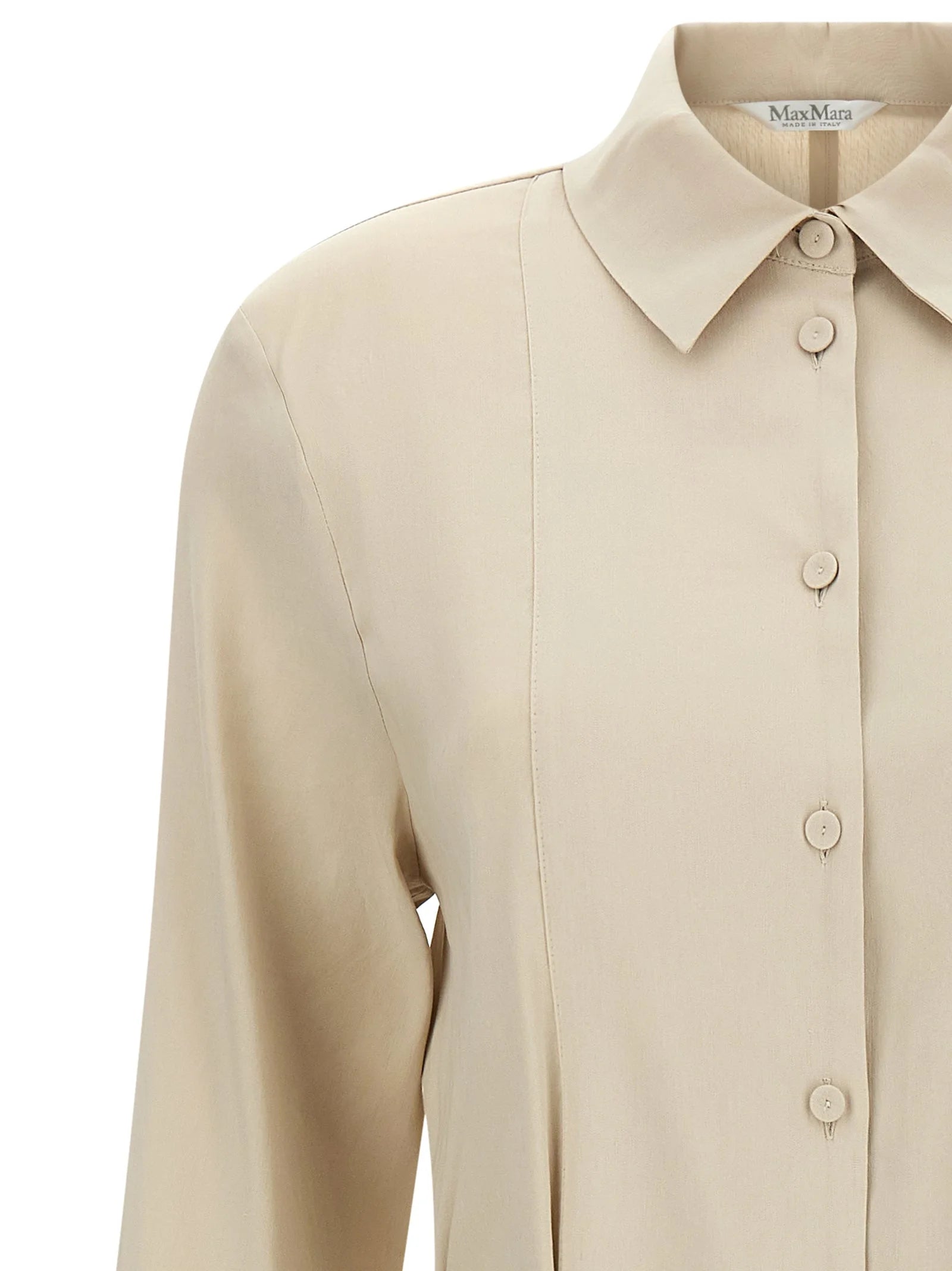 Max Mara Beige Linen Long Dress