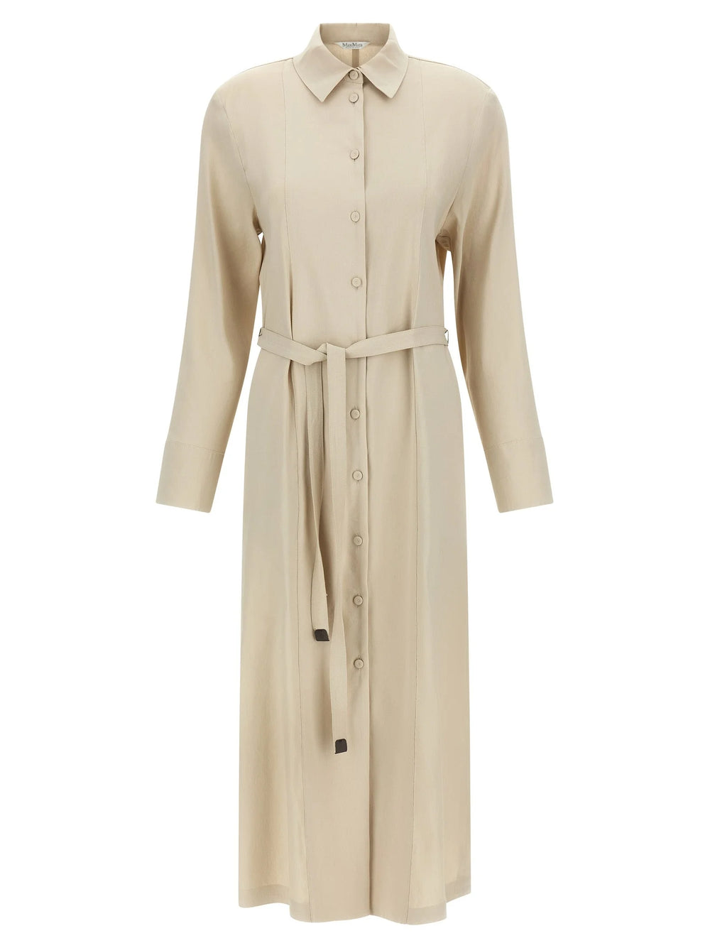 Max Mara Beige Linen Long Dress