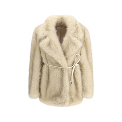 Max Mara Beige Polyester Coat