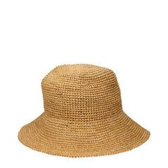 Max Mara Beige Raffia Bucket Hats - 57 cm|S