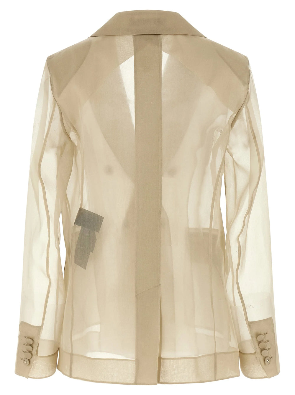 Max Mara Beige Silk Blazer