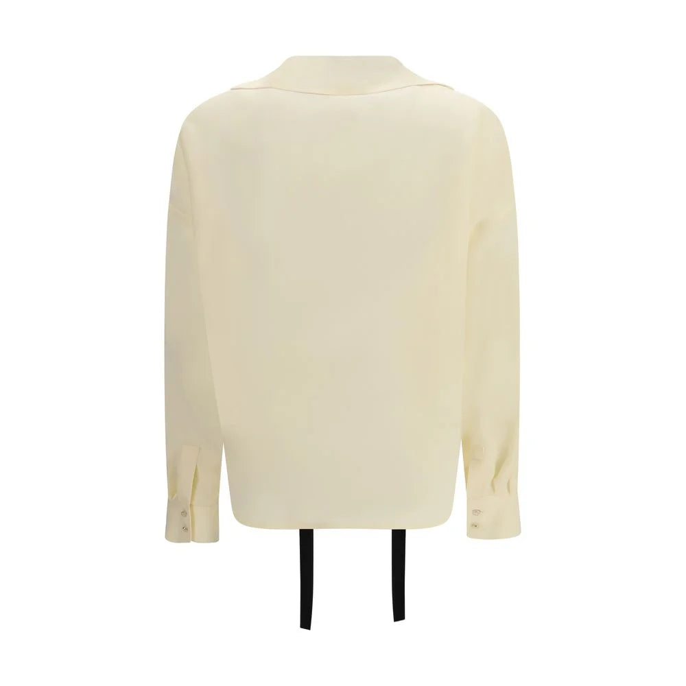 Max Mara Beige Silk Blouse