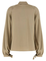 Max Mara Sandfärgad Silktopp