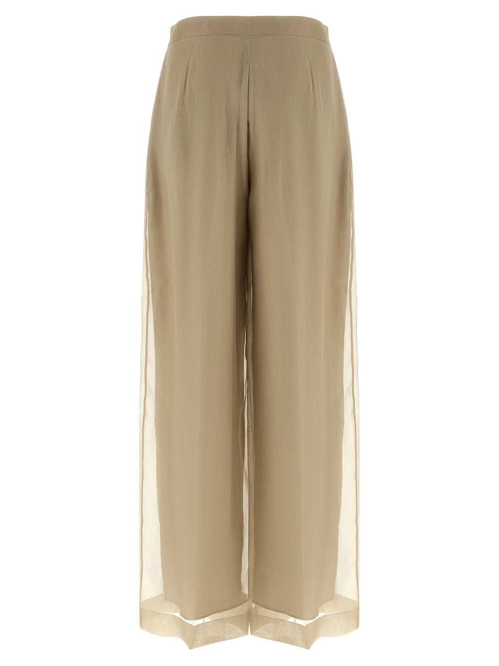 Max Mara Beige Silk Casual Pants