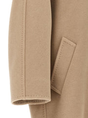 Max Mara Beige Virgin Wool Coat - IT42