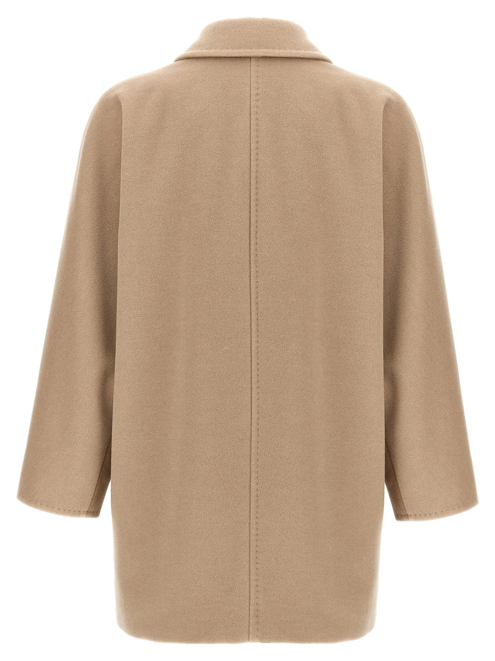 Max Mara Beige Virgin Wool Coat - IT42