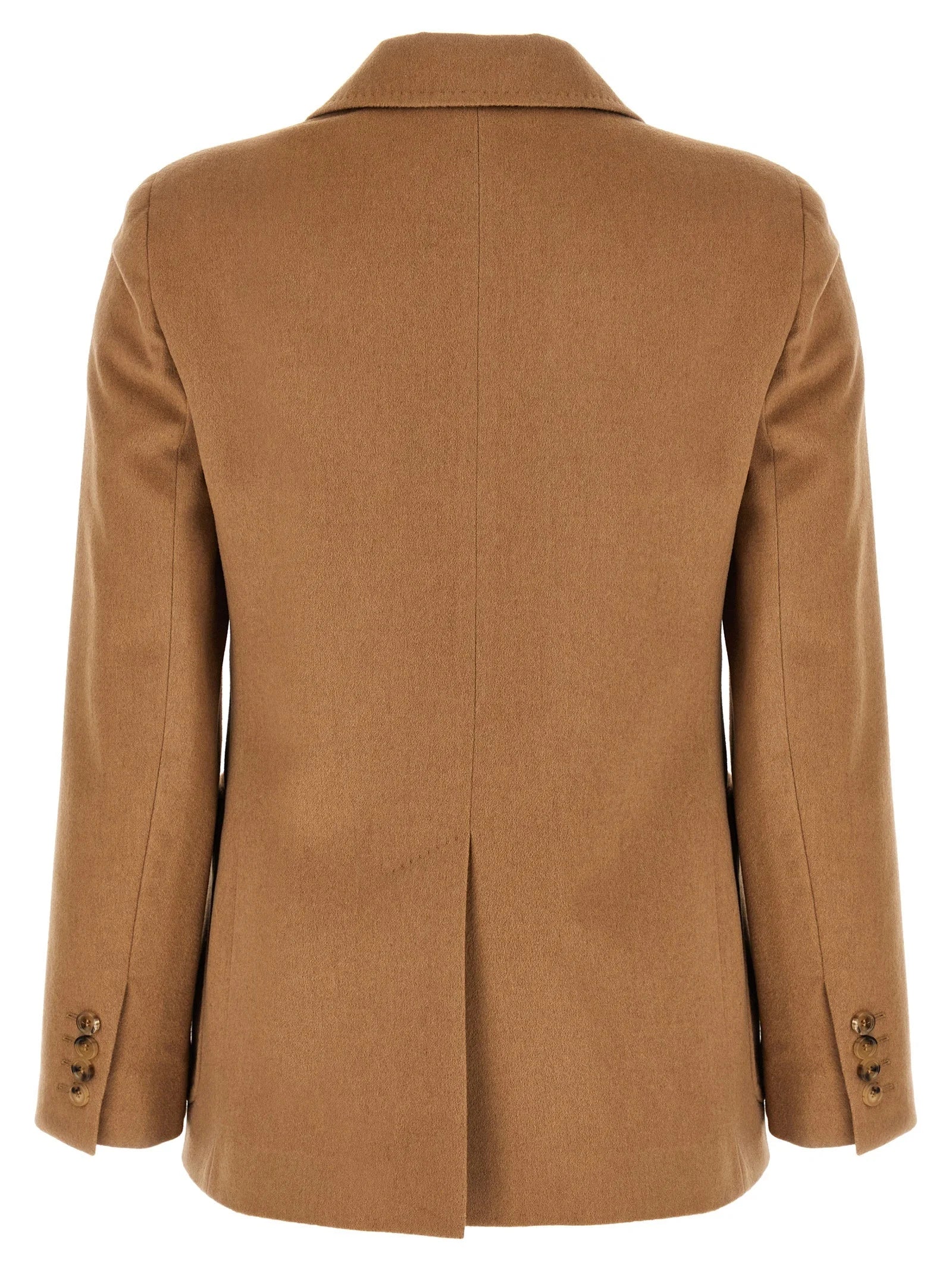 Max Mara Beige Wool Blazer - IT44