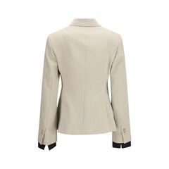 Max Mara Beige Wool Oves Aries Blazer