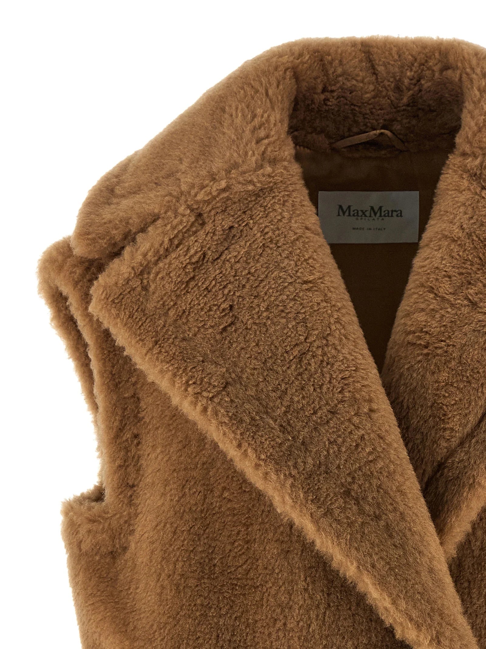 Max Mara Beige Wool Sleeveless Jacket - IT42