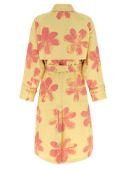 Max Mara Bicolor Cotton Coat - S