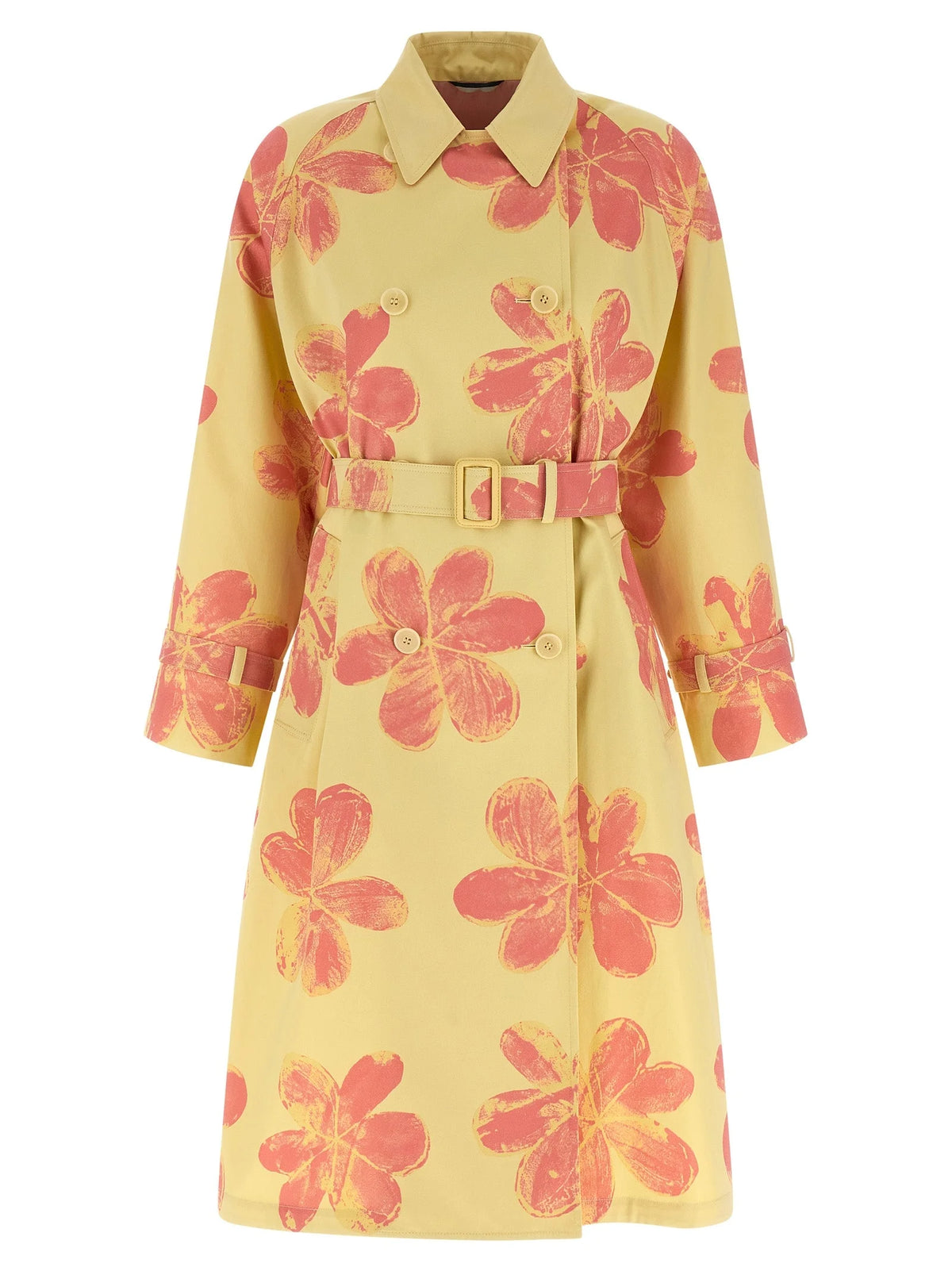 Max Mara Bicolor Cotton Coat - S