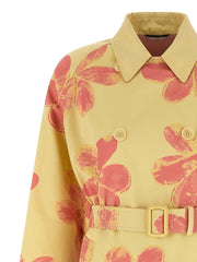 Max Mara Bicolor Cotton Coat - S
