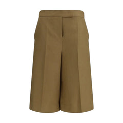 Pantaloni scurți bermuda din in bicolor Max Mara