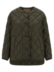 Max Mara Bicolor Polyamide Full-Length Jacket
