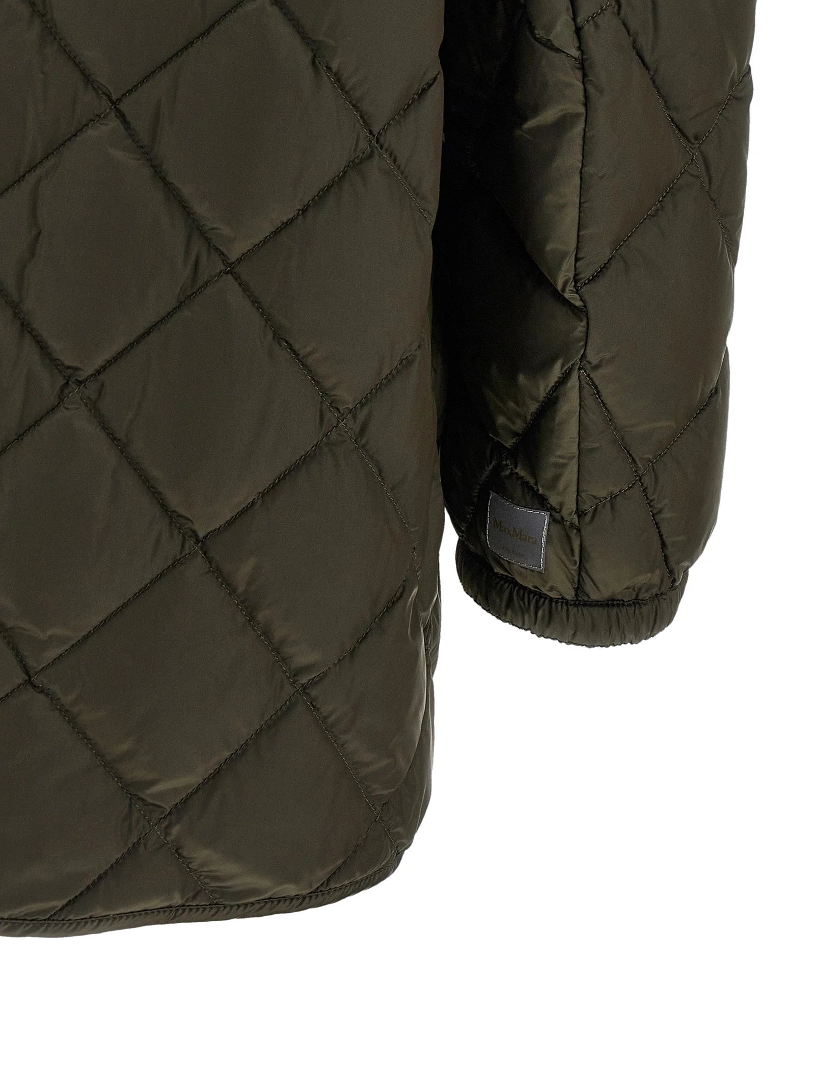 Max Mara Bicolor Polyamide Full-Length Jacket