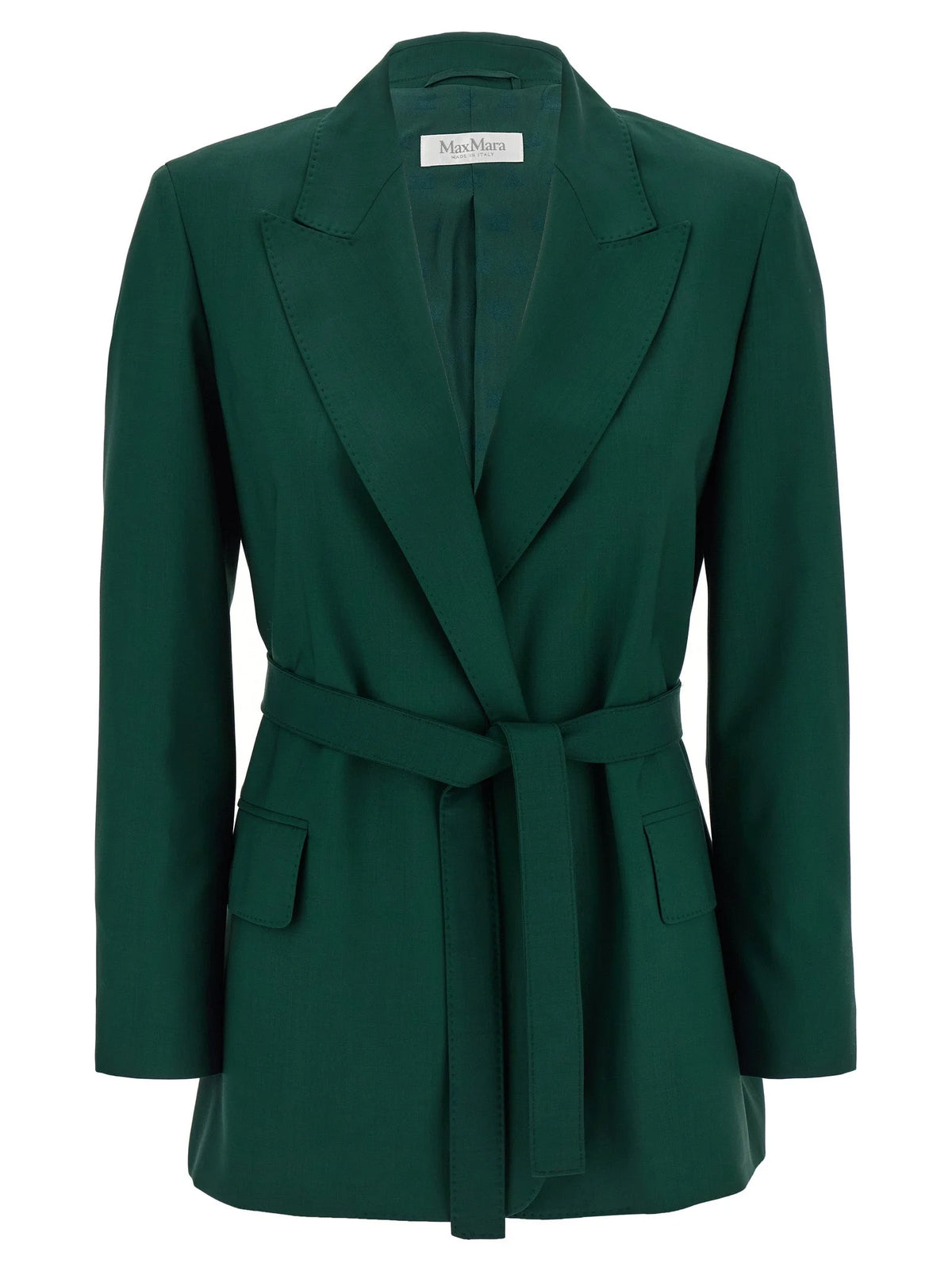 Max Mara Bicolor Virgin Wool Blazer