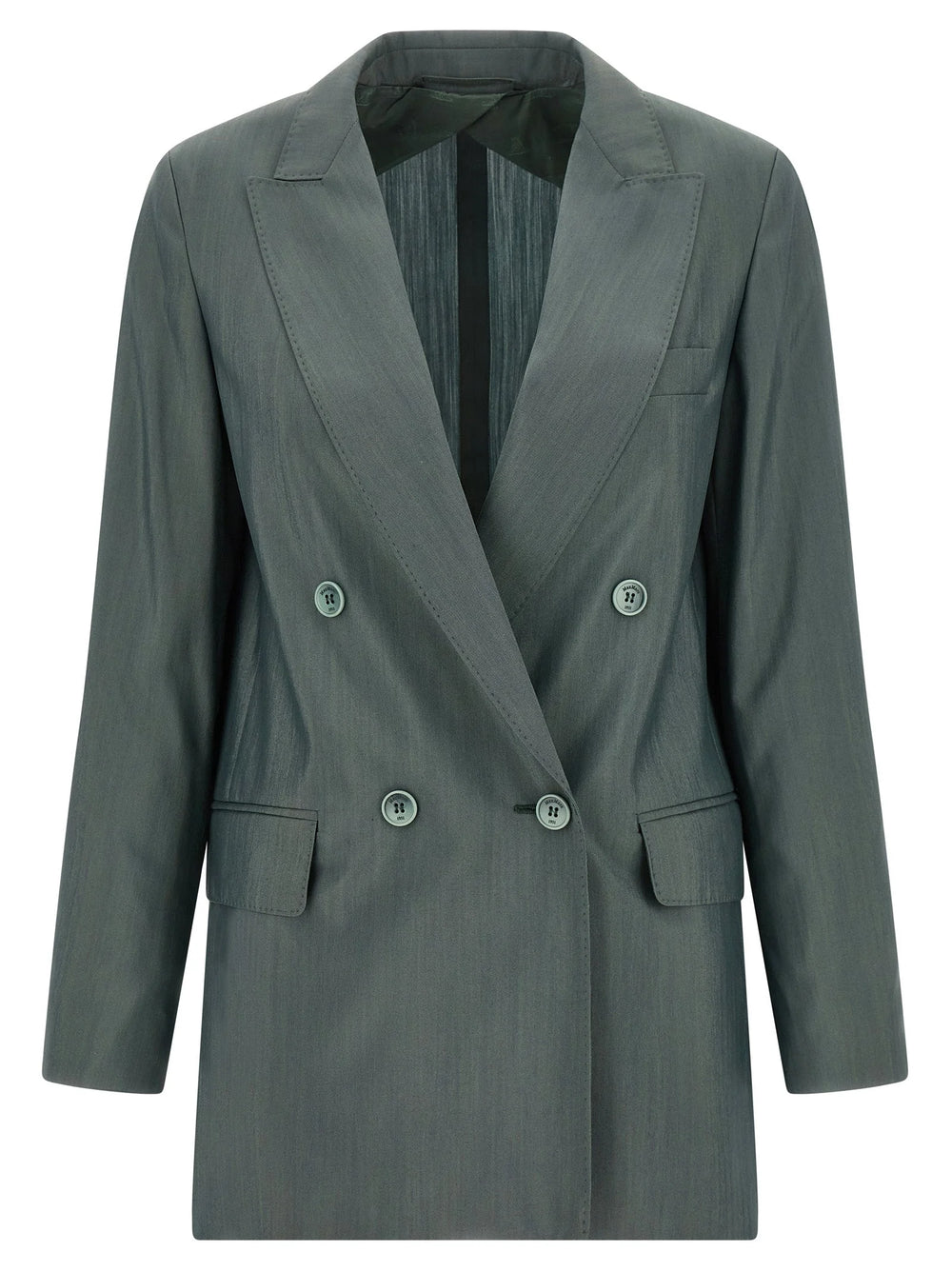 Max Mara Bicolor Virgin Wool Blazer