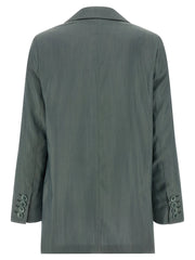 Max Mara Bicolor Virgin Wool Blazer
