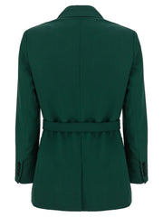 Max Mara Bicolor Virgin Wool Blazer