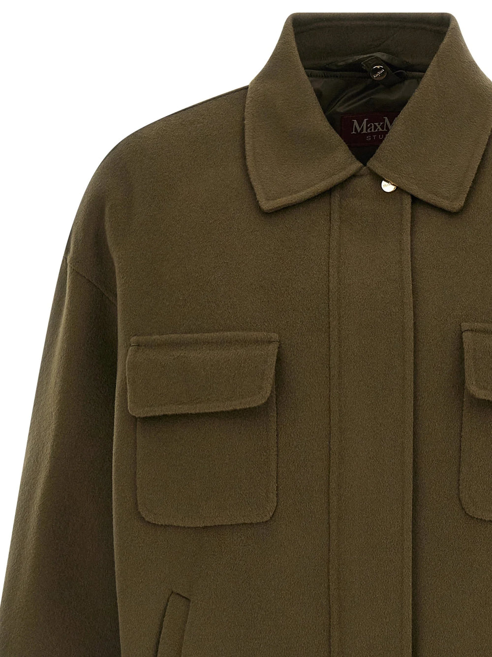 Max Mara Bicolor Virgin Wool Coat