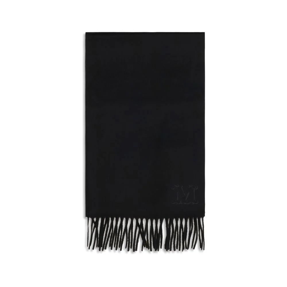 Max Mara Black Cashmere Scarf