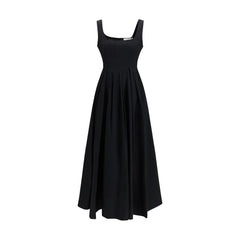 Max Mara Czarna Sukienka Casual z Bawełny