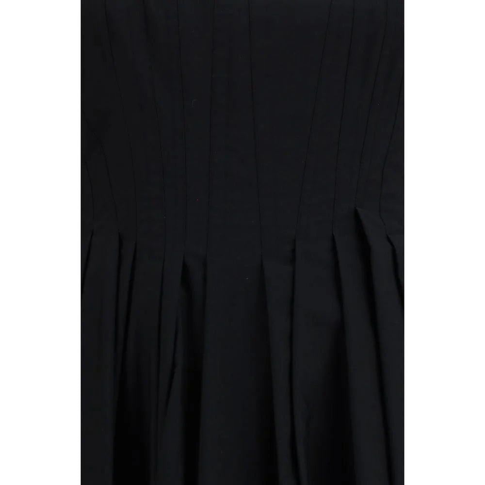 Max Mara Czarna Sukienka Casual z Bawełny