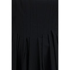 Max Mara Czarna Sukienka Casual z Bawełny