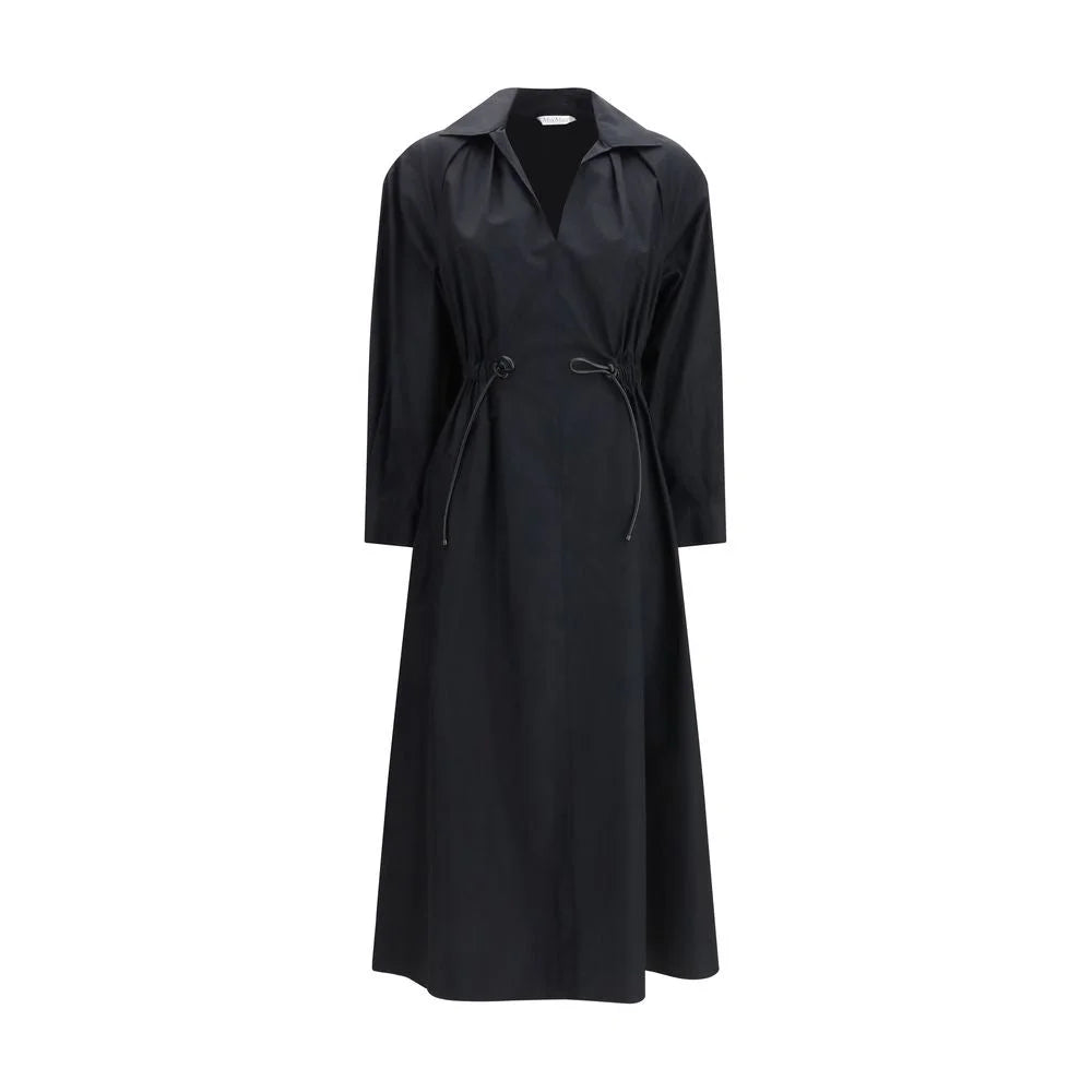 Max Mara Black Cotton Casual Dress - IT40 | M