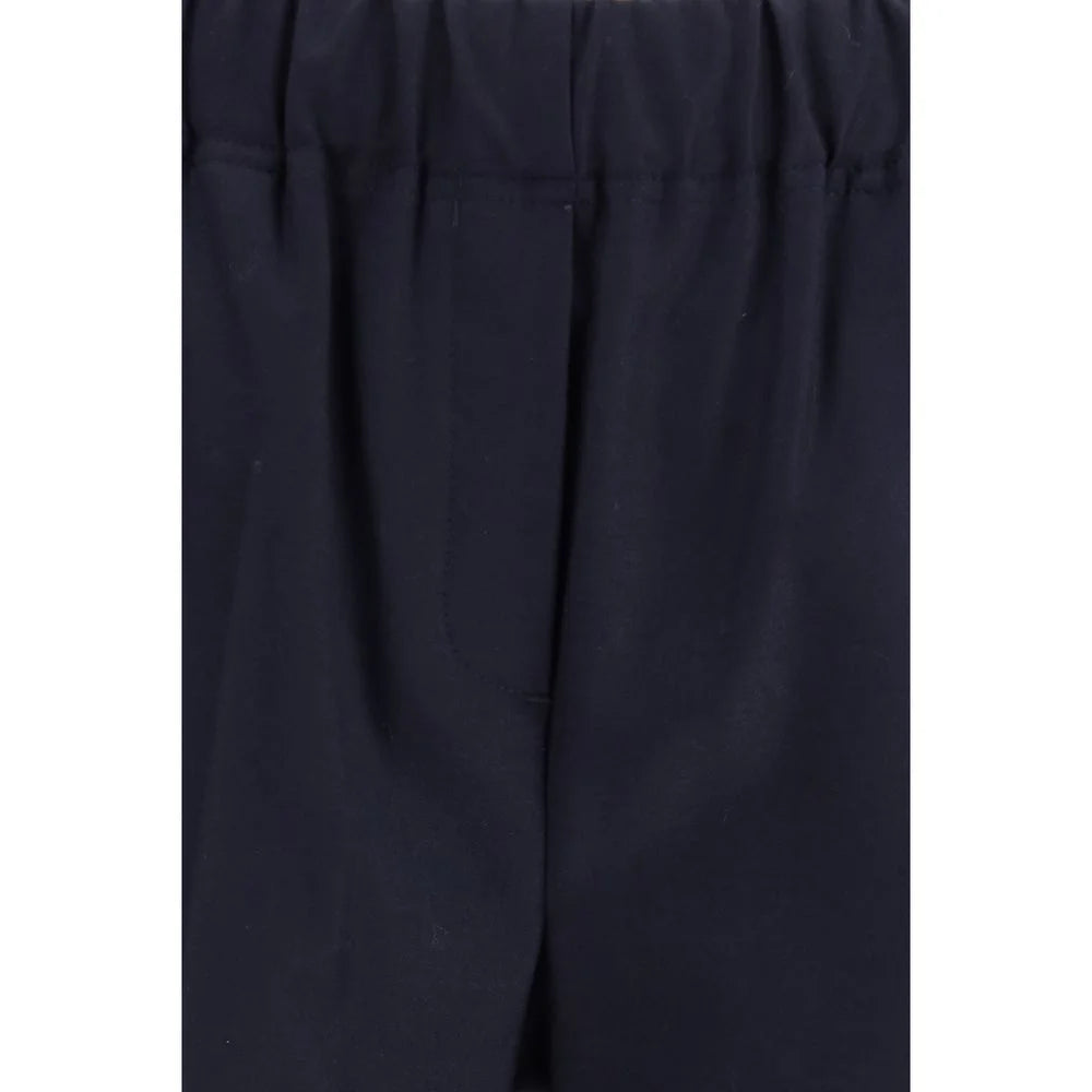 Max Mara Black Cotton Casual Pants