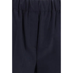 Max Mara Black Cotton Casual Pants
