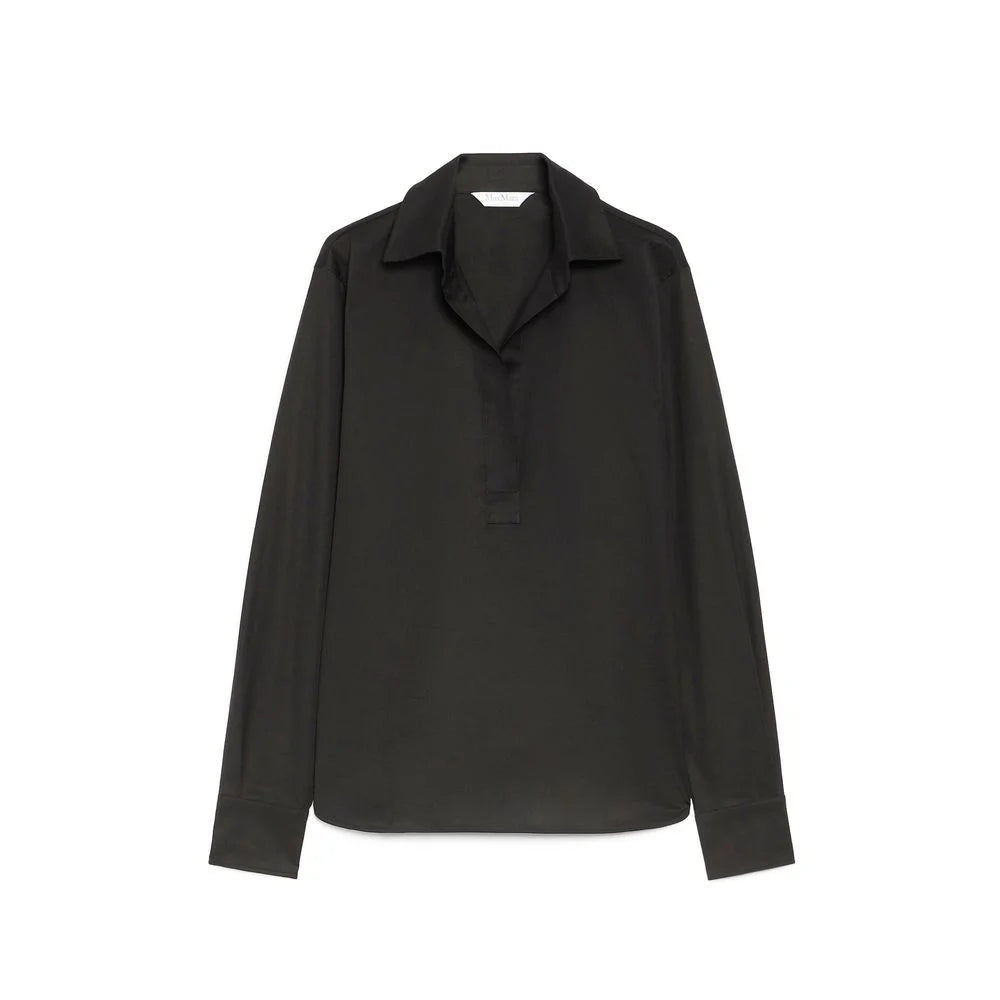 Max Mara Černé Bavlněné Košile - 40