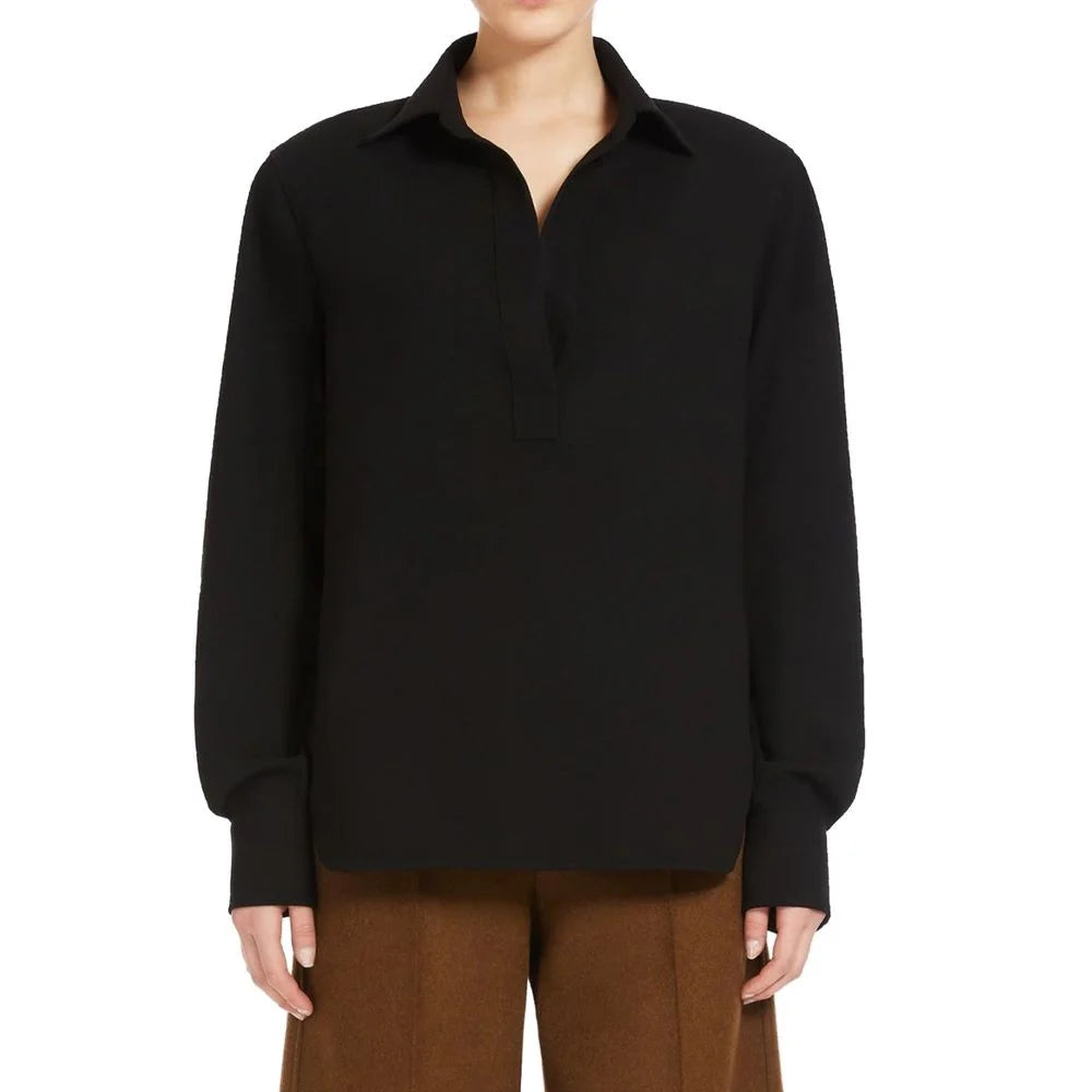 Max Mara Černá bavlněná košile - 40
