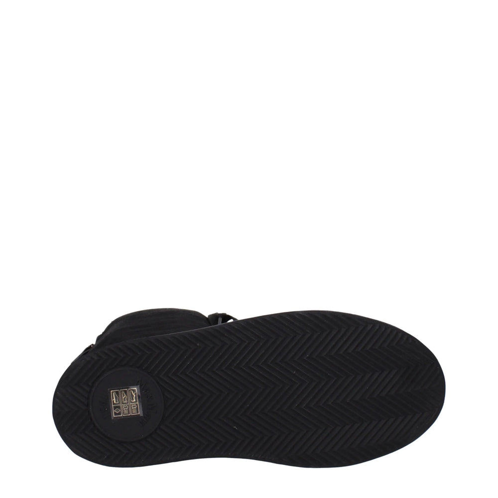 Max Mara Black Fabric Lace-Up Boots - EU36/US6