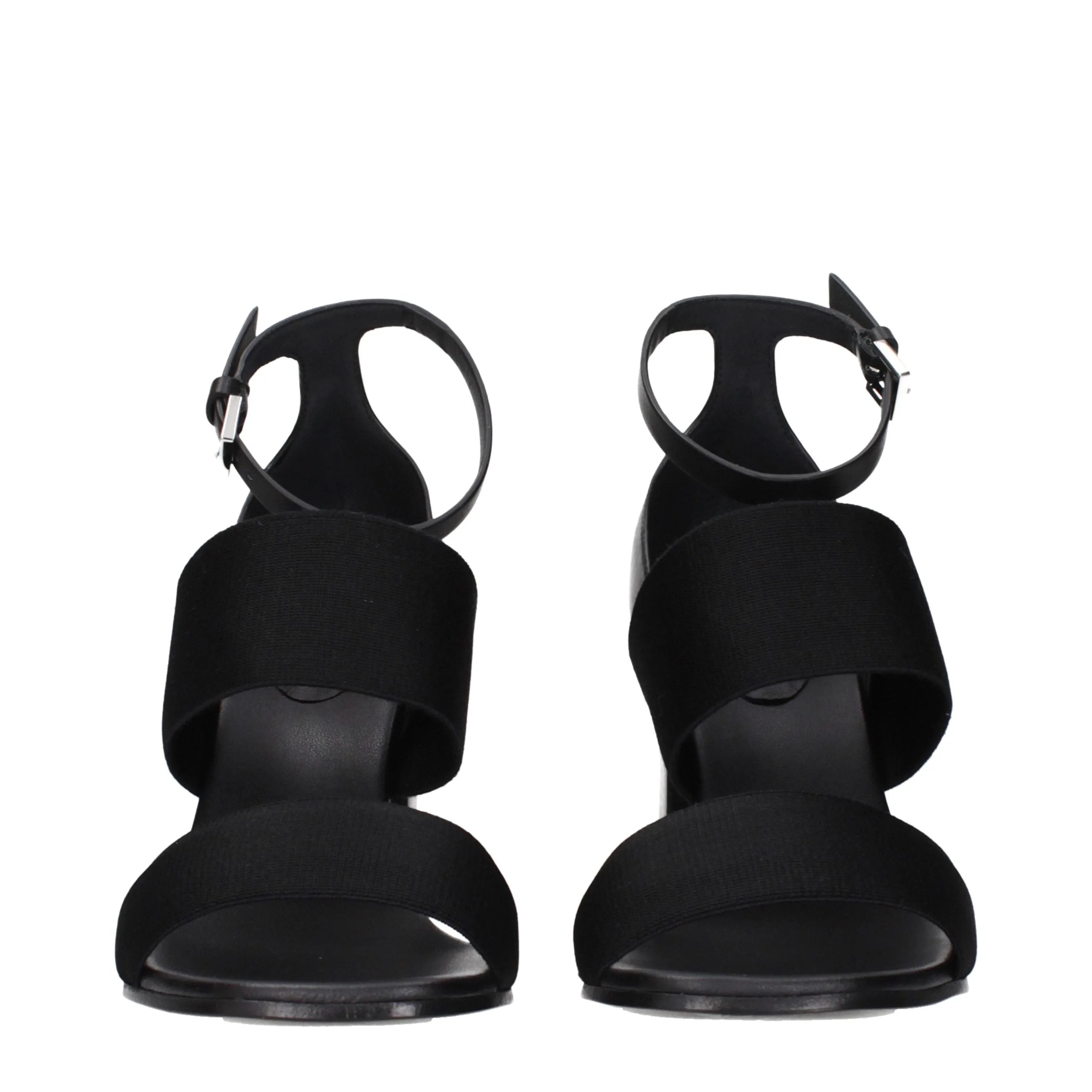 Max Mara Black Fabric Platform Sandals
