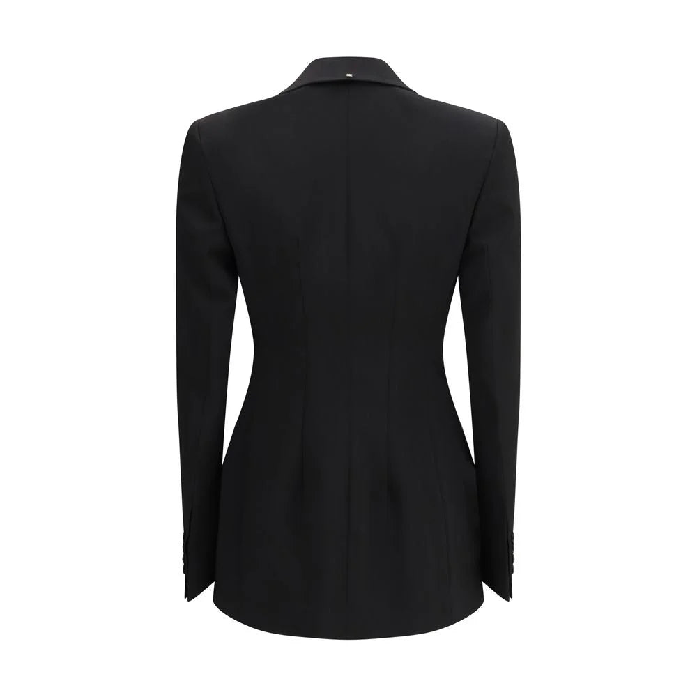 Max Mara Black Fleece Wool Blazer - IT36 | XS