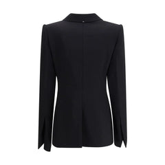 Max Mara Black Fleece Wool Coat - IT40 | M