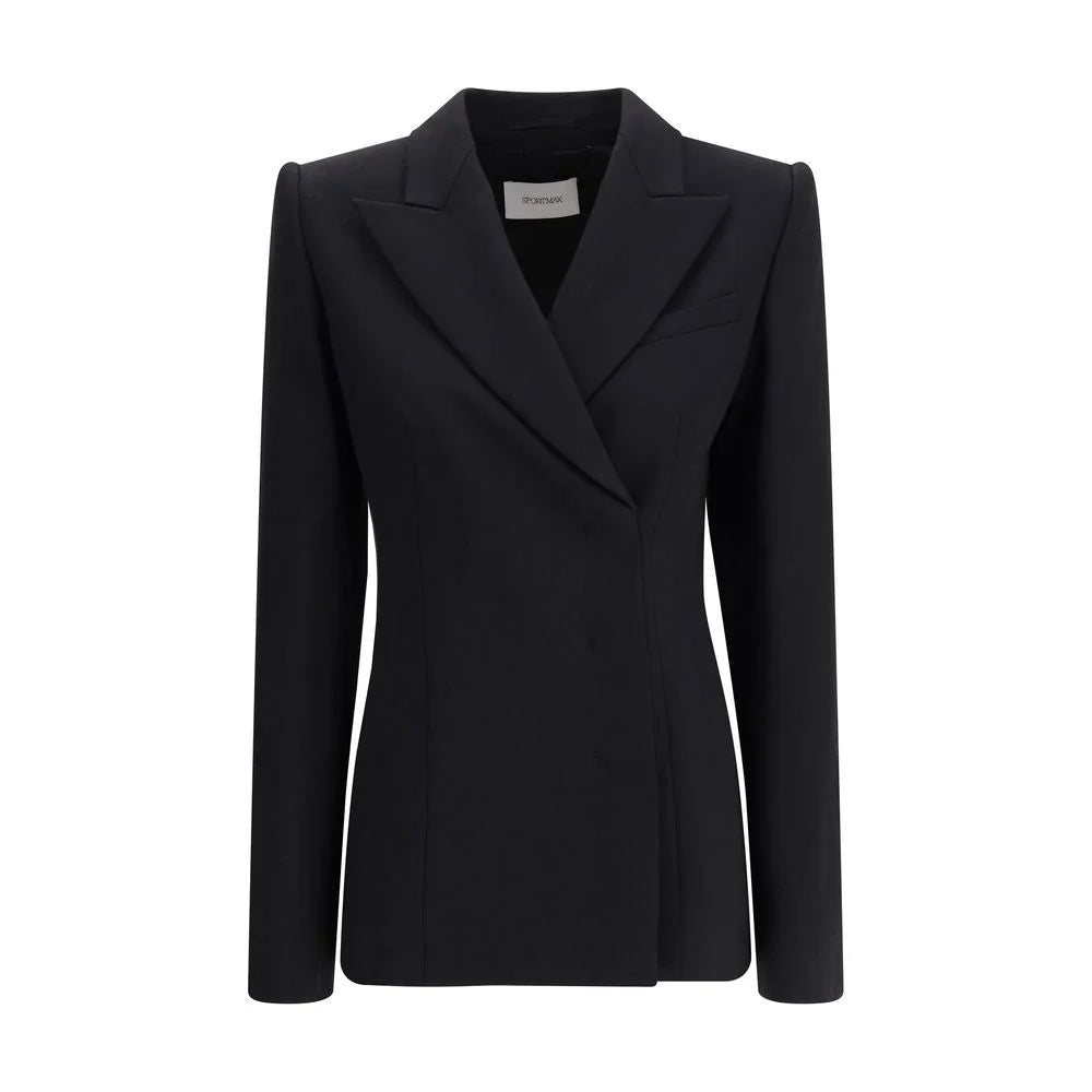 Max Mara Black Fleece Wool Coat - IT40 | M