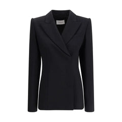 Max Mara Black Fleece Wool Coat - IT40 | M