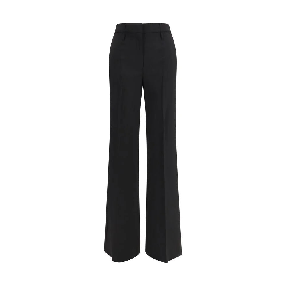 Max Mara Svarta Ullblandning Flarebyxor