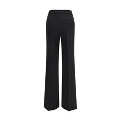 Max Mara Svarta Ullblandning Flarebyxor