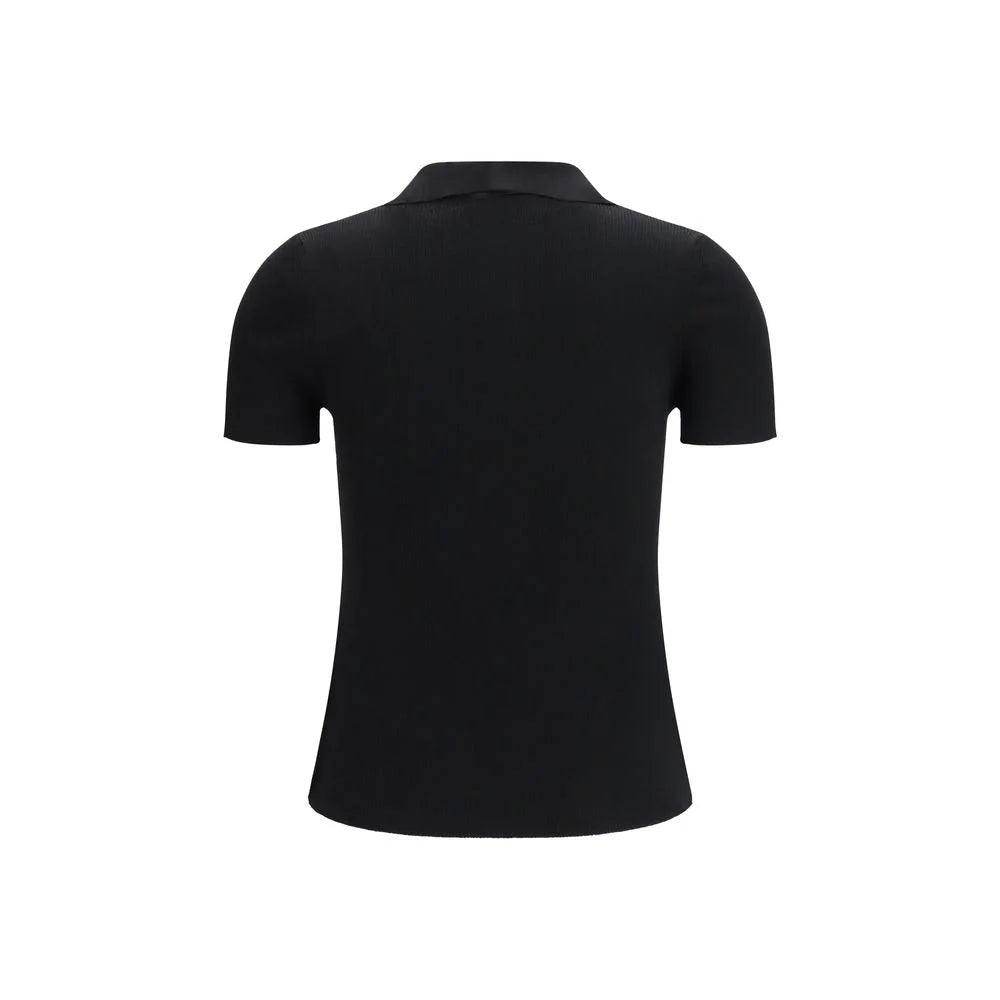 Max Mara Black Fleece Wool Pattern Shirt