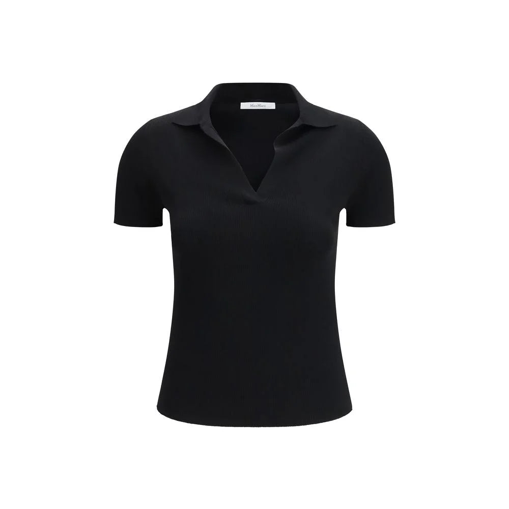 Max Mara Black Fleece Wool Pattern Shirt