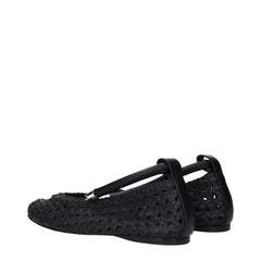 Max Mara Black Leather Ballet Flats