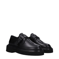 Max Mara Black Leather Oxfords And Derbies