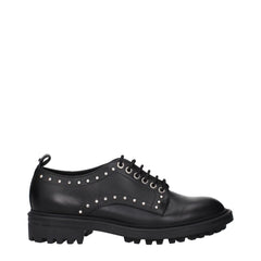 Max Mara Black Leather Oxfords And Derbies - EU38/US8