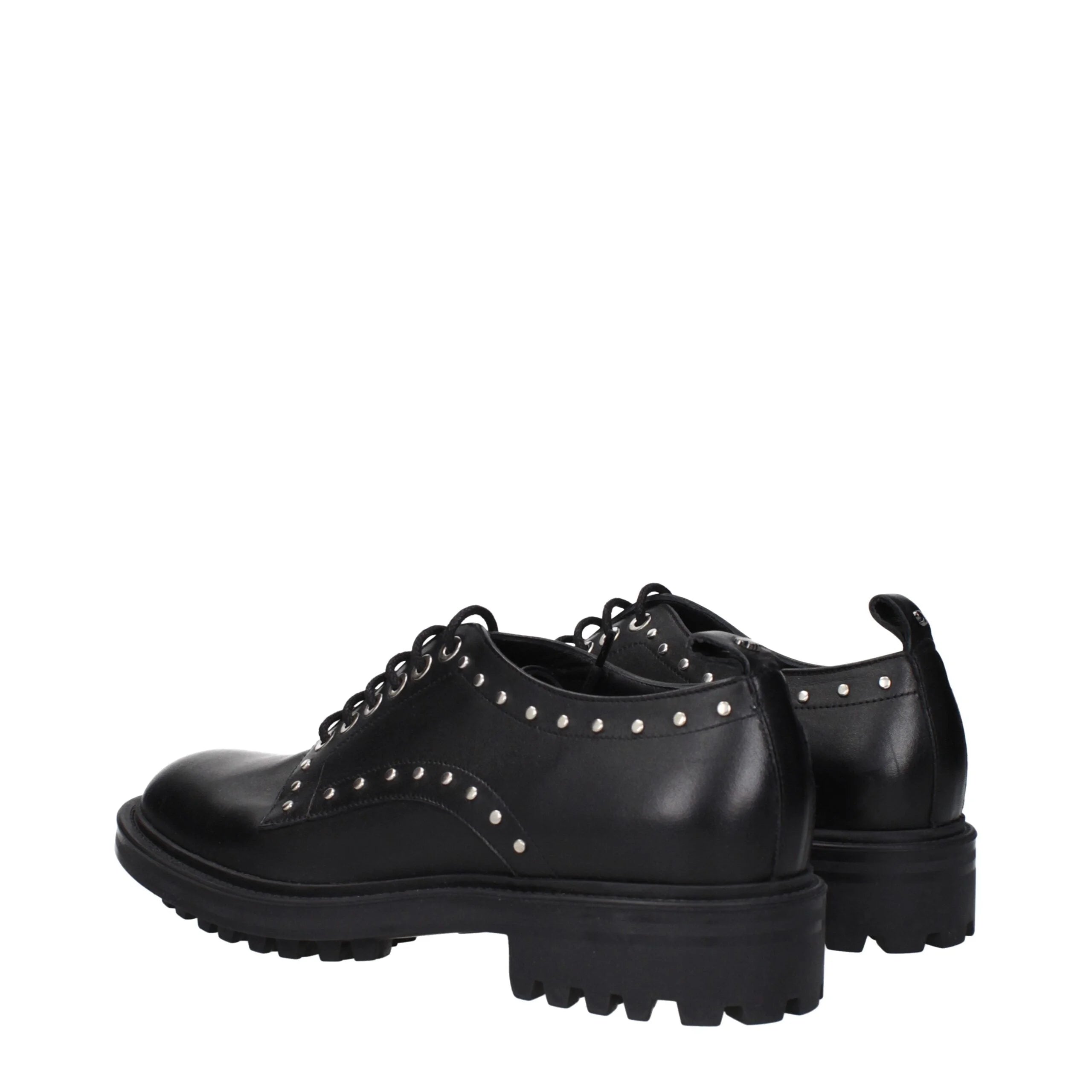 Max Mara Black Leather Oxfords And Derbies - EU38/US8
